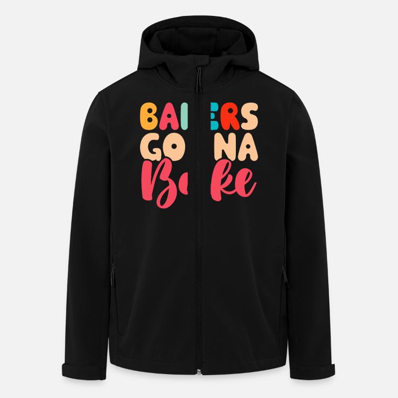 Baking Baker Bakery - Men’s Recycled Softshell Jacket by Stanley/Stella - black