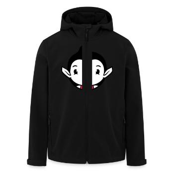Duck Vampire Halloween Costume Bloodsucker Monster - Men’s Recycled Softshell Jacket by Stanley/Stella - black - Front - AI Model Male 185 light (185cm)