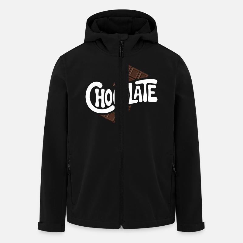 Chocolate - Cool Sweets Logo - Men’s Recycled Softshell Jacket by Stanley/Stella - black