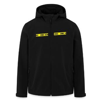 Tatort nicht überqueren - Recycelte Männer Softshell-Jacke von Stanley/Stella - Schwarz - Vorne - AI Model Male 185 light (185cm)