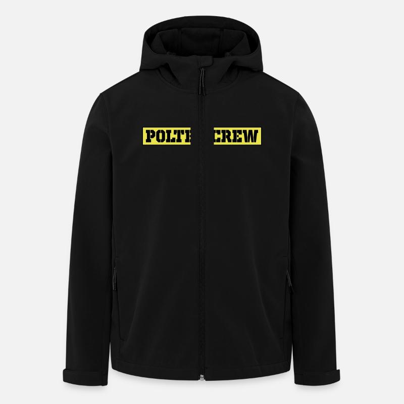 Polter Crew Polterabend - Recycelte Männer Softshell-Jacke von Stanley/Stella - Schwarz