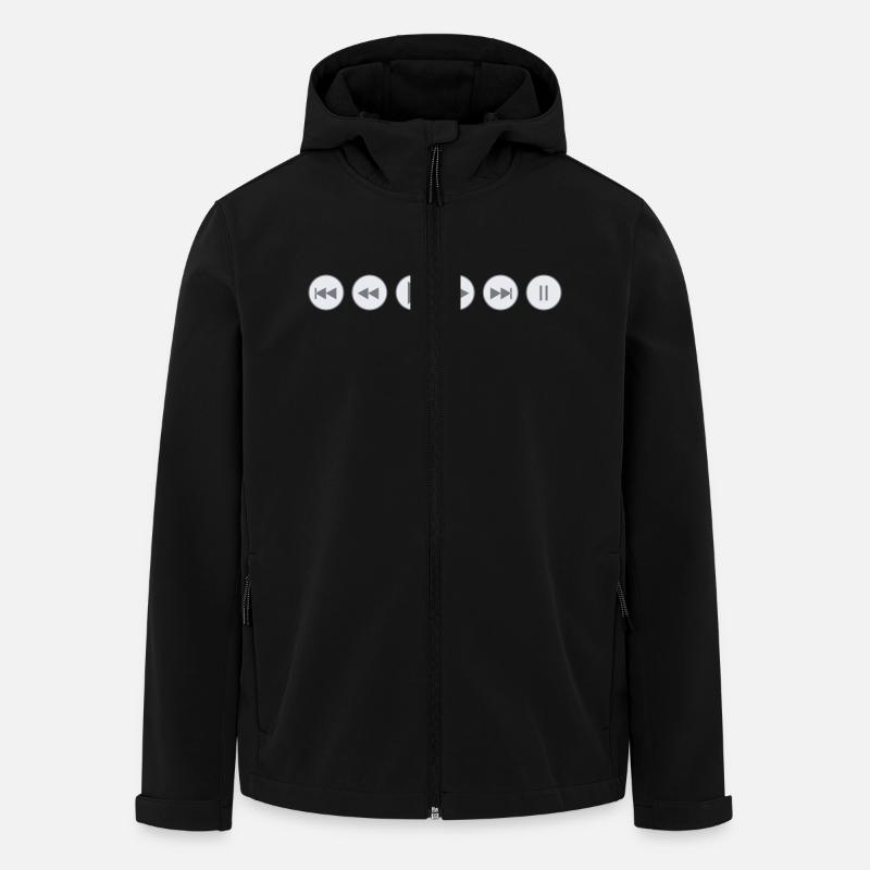 Écoutez - Veste softshell homme en polyester recyclé Stanley/Stella - noir