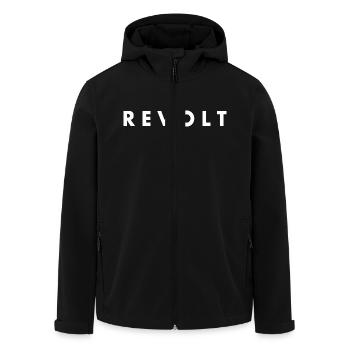Revolt - Recycelte Männer Softshell-Jacke von Stanley/Stella - Schwarz - Vorne - AI Model Male 185 light (185cm)