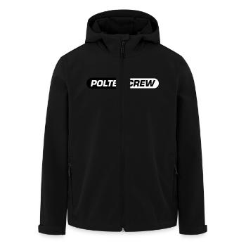 Polter Crew Polterabend - Recycelte Männer Softshell-Jacke von Stanley/Stella - Schwarz - Vorne - AI Model Male 185 light (185cm)