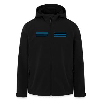 Nombreux modèle de lignes - Veste softshell homme en polyester recyclé Stanley/Stella - noir - Devant - AI Model Male 185 light (185cm)