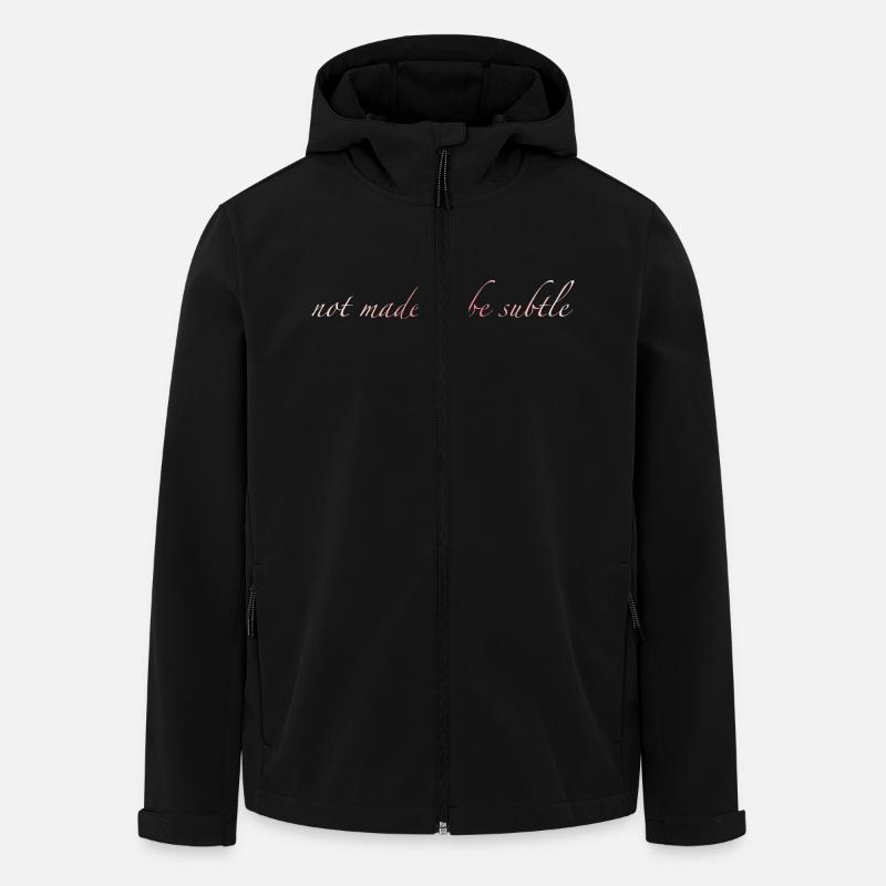not made to be subtle - Recycelte Männer Softshell-Jacke von Stanley/Stella - Schwarz