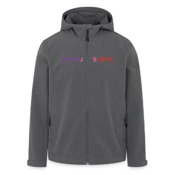 Faith Hope Love - Recycelte Männer Softshell-Jacke von Stanley/Stella - Schwarz - Vorne - AI Model Male 185 light (185cm)