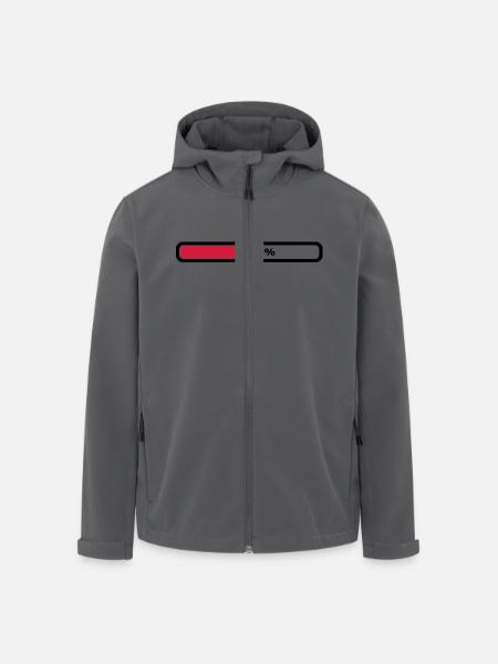 50% Loading - Recycelte Männer Softshell-Jacke von Stanley/Stella - Schwarz