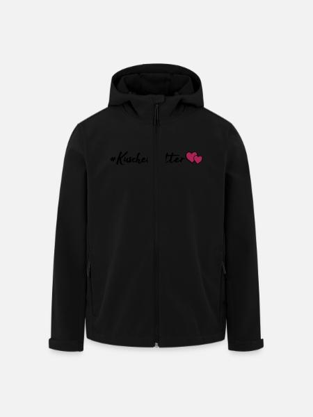 kuschelwetter herzen - Recycelte Männer Softshell-Jacke von Stanley/Stella - Schwarz