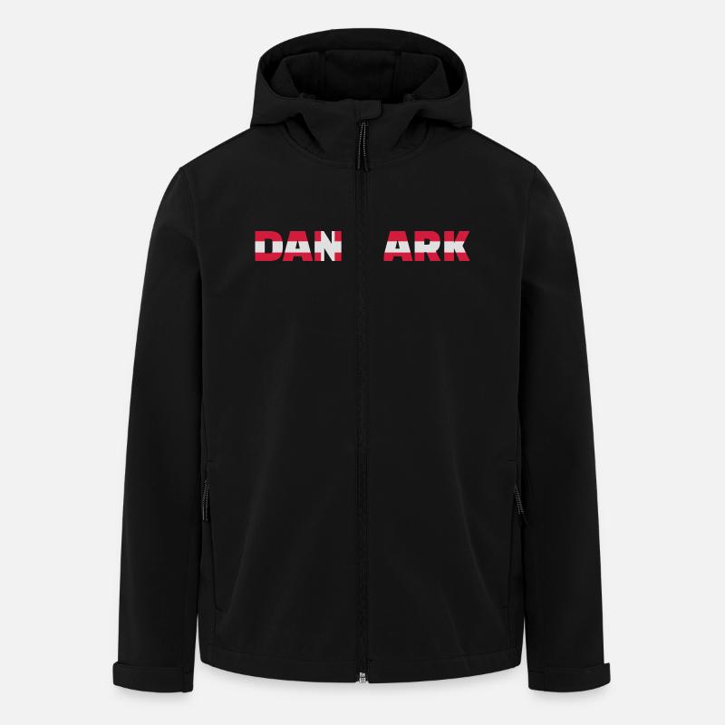 Danmark - Veste softshell homme en polyester recyclé Stanley/Stella - noir