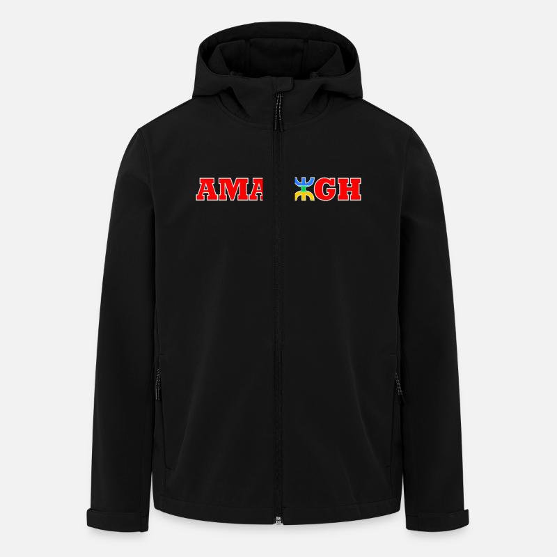 AMAZIGH - Veste softshell homme en polyester recyclé Stanley/Stella - noir
