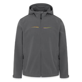 Rainbow Line - Men’s Recycled Softshell Jacket by Stanley/Stella - black - Front - AI Model Male 185 light (185cm)