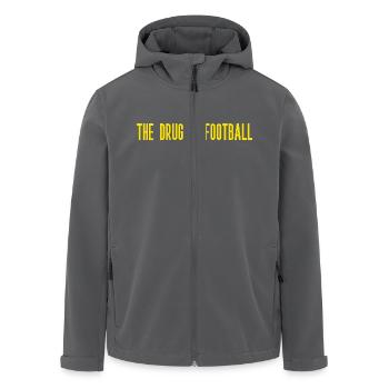 La drogue, c’est le football - Veste softshell homme en polyester recyclé Stanley/Stella - noir - Devant - AI Model Male 185 light (185cm)