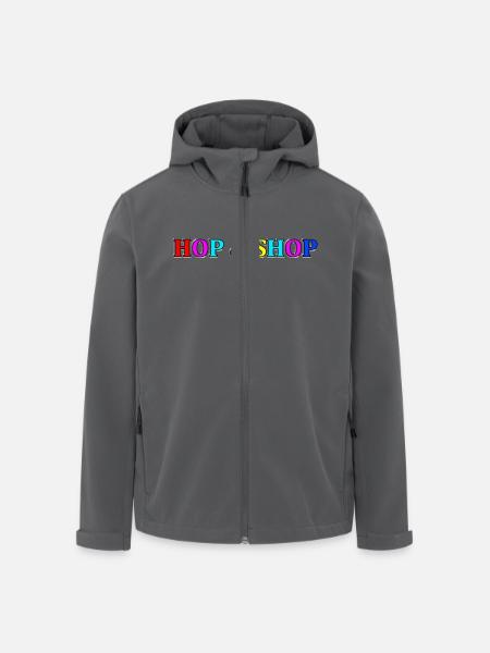 Hüpfen und Einkaufen - Recycelte Männer Softshell-Jacke von Stanley/Stella - Schwarz