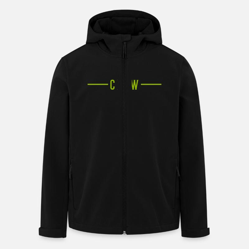 crew strich - Recycelte Männer Softshell-Jacke von Stanley/Stella - Schwarz