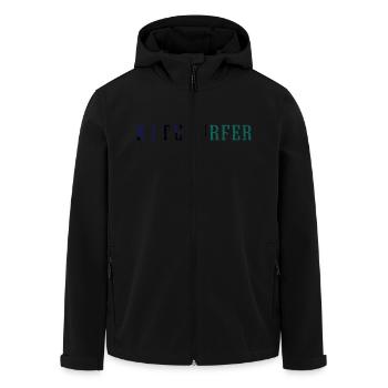 kitesurfer_vec_3 fr - Veste softshell homme en polyester recyclé Stanley/Stella - noir - Devant - AI Model Male 185 light (185cm)