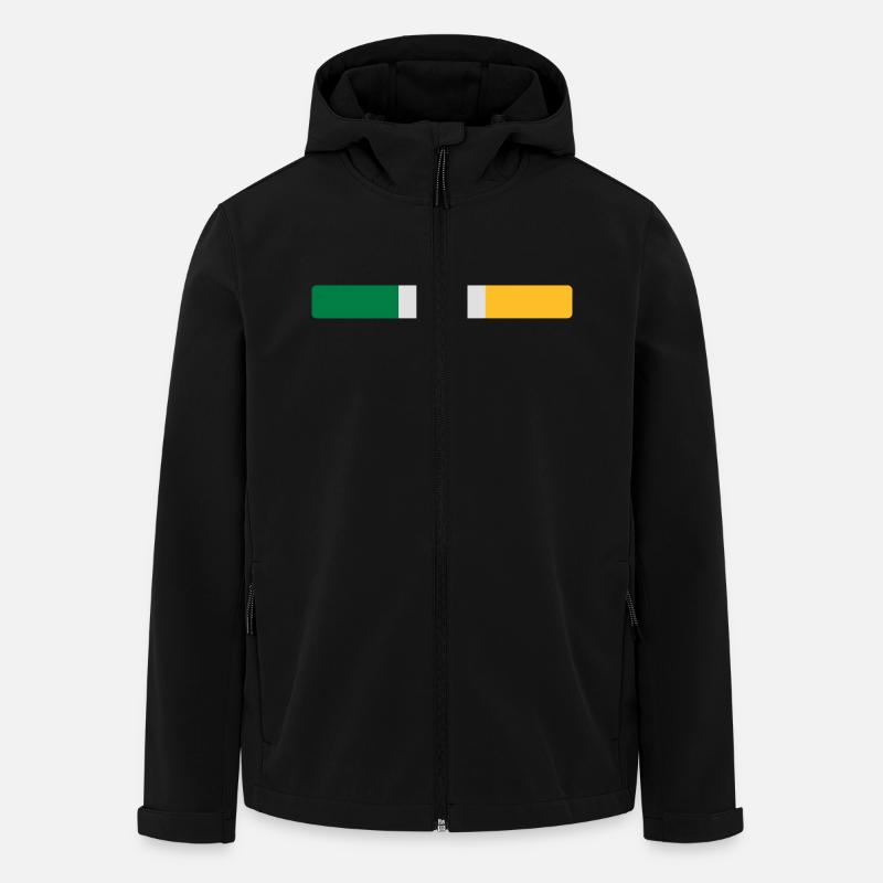 Irlande - Recycelte Männer Softshell-Jacke von Stanley/Stella - Schwarz