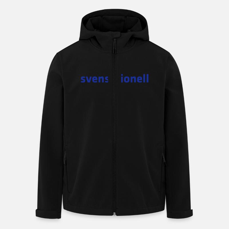 svensationell - Men’s Recycled Softshell Jacket by Stanley/Stella - black