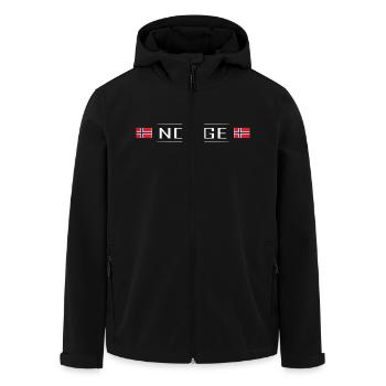 Norway Flag Norway Scandinavia - Men’s Recycled Softshell Jacket by Stanley/Stella - black - Front - AI Model Male 185 light (185cm)