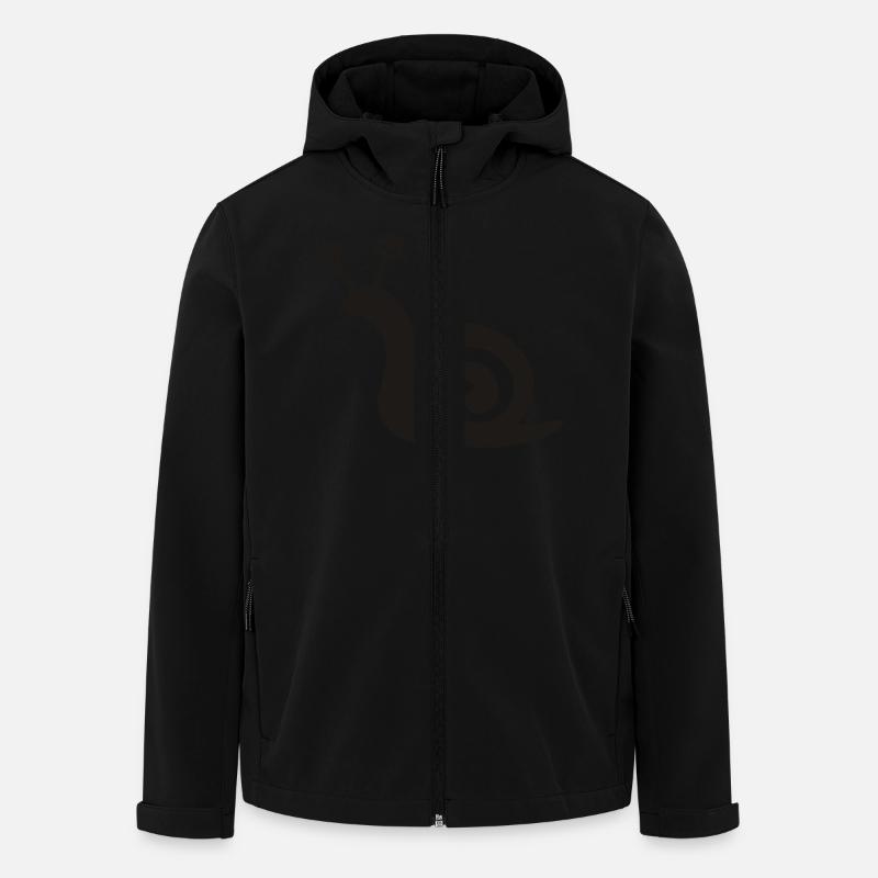 schnecke - Recycelte Männer Softshell-Jacke von Stanley/Stella - Schwarz
