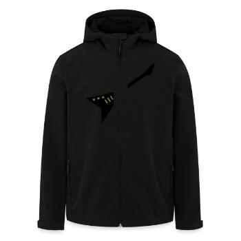 guitare - Veste softshell homme en polyester recyclé Stanley/Stella - noir - Devant - AI Model Male 185 light (185cm)