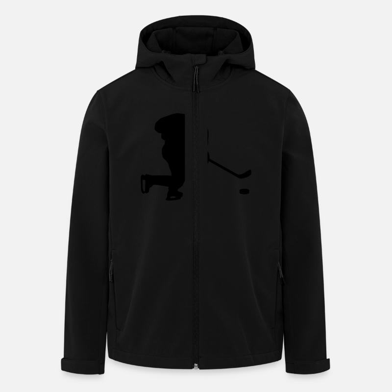 eishockey - Men’s Recycled Softshell Jacket by Stanley/Stella - black