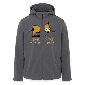 Limousin Humour Limousine de luxe - Veste softshell homme en polyester recyclé Stanley/Stella - noir - Devant - AI Model Male 185 light (185cm)
