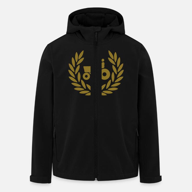 Traktor Zugmaschine krone - Recycelte Männer Softshell-Jacke von Stanley/Stella - Schwarz