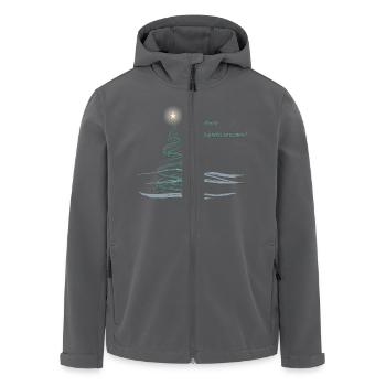 FROHE WEIHNACHTEN - Recycelte Männer Softshell-Jacke von Stanley/Stella - Schwarz - Vorne - AI Model Male 185 light (185cm)