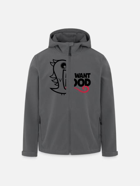 me want food! - Men’s Recycled Softshell Jacket by Stanley/Stella - black