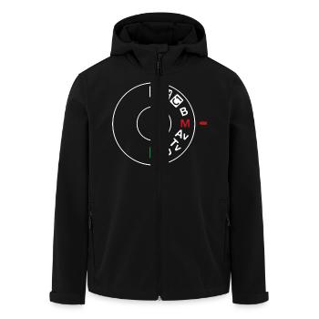 Canon Dialler - Recycelte Männer Softshell-Jacke von Stanley/Stella - Schwarz - Vorne - AI Model Male 185 light (185cm)