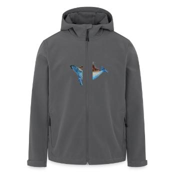 Wal-Vulkan - Recycelte Männer Softshell-Jacke von Stanley/Stella - Schwarz - Vorne - AI Model Male 185 light (185cm)