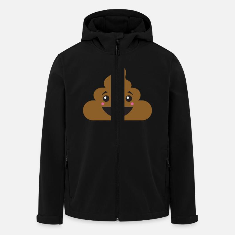 Manga Shit - Recycelte Männer Softshell-Jacke von Stanley/Stella - Schwarz