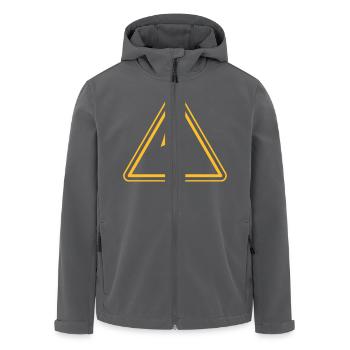 ELEKTRIKER UNTER HOCHSPANNUNG - Recycelte Männer Softshell-Jacke von Stanley/Stella - Anthrazit - Vorne - AI Model Male 185 light (185cm)