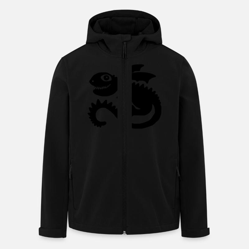 Petit Dragon - Veste softshell homme en polyester recyclé Stanley/Stella - noir