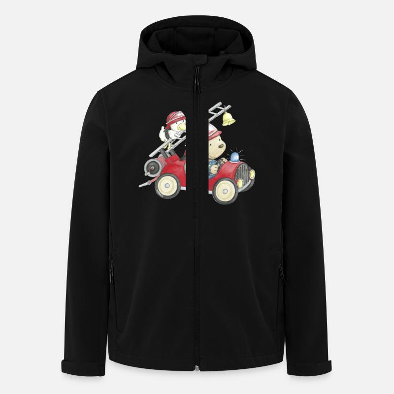 PP_Feuerwehr_01 - Recycelte Männer Softshell-Jacke von Stanley/Stella - Schwarz