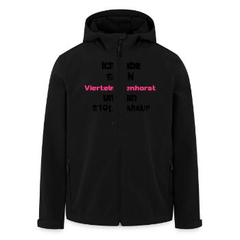 Viertelmeilenhorst - Recycelte Männer Softshell-Jacke von Stanley/Stella - Schwarz - Vorne - AI Model Male 185 light (185cm)