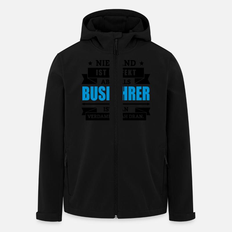 Funshirt Busfahrer - Recycelte Männer Softshell-Jacke von Stanley/Stella - Schwarz