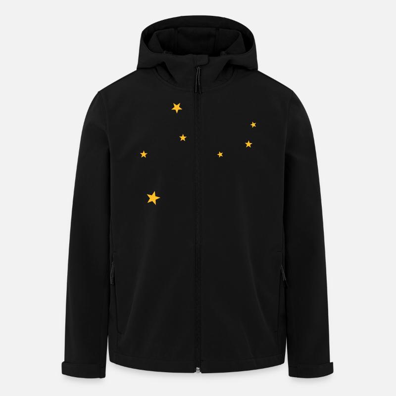 Virgo constellation - Men’s Recycled Softshell Jacket Discoverer by Stanley/Stella - black