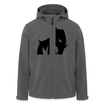 little Mammoth - Recycelte Männer Softshell-Jacke von Stanley/Stella - Schwarz - Vorne - AI Model Male 185 light (185cm)