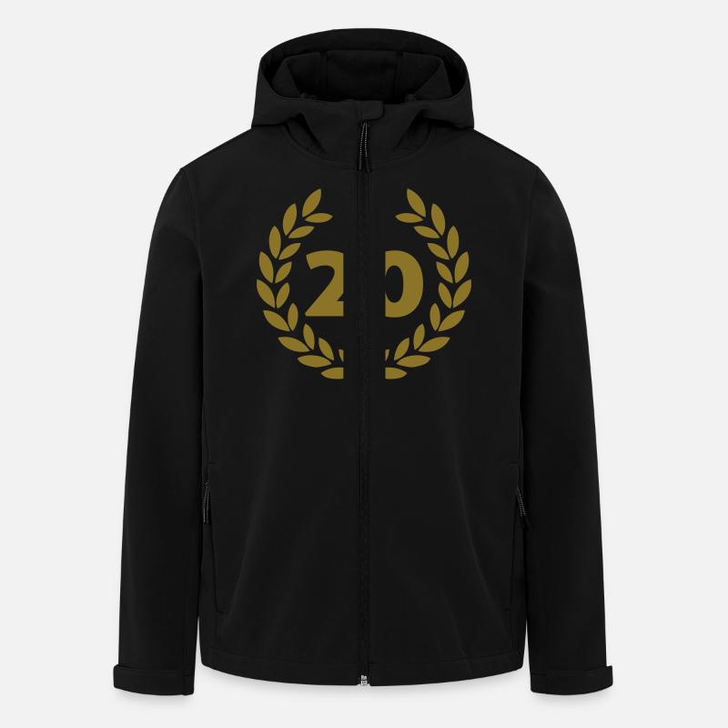 20 - Recycelte Männer Softshell-Jacke von Stanley/Stella - Schwarz