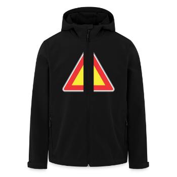 Road sign lumière - Veste softshell homme en polyester recyclé Stanley/Stella - noir - Devant - AI Model Male 185 light (185cm)