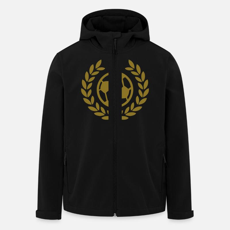 fussball ball deluxe - Recycelte Männer Softshell-Jacke von Stanley/Stella - Schwarz