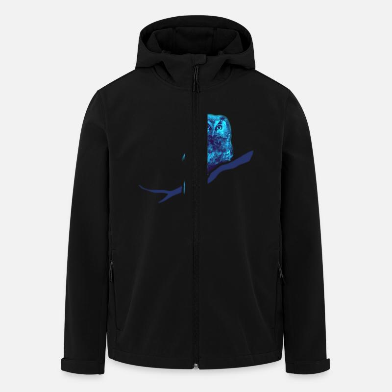 owl owlet bird night - Men’s Recycled Softshell Jacket by Stanley/Stella - black