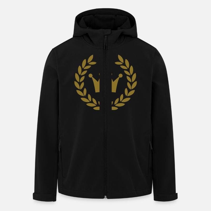 crown deluxe - Recycelte Männer Softshell-Jacke von Stanley/Stella - Schwarz