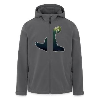 Hexenhut Zauberhut Zauberer Hexe grün Halloween - Recycelte Männer Softshell-Jacke von Stanley/Stella - Schwarz - Vorne - AI Model Male 185 light (185cm)