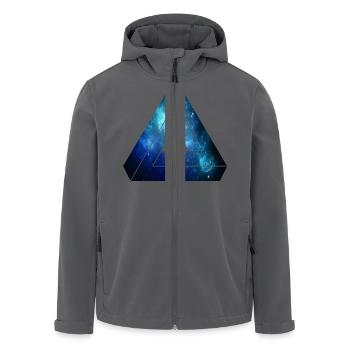 Penrose Dreieck Space - Recycelte Männer Softshell-Jacke von Stanley/Stella - Schwarz - Vorne - AI Model Male 185 light (185cm)