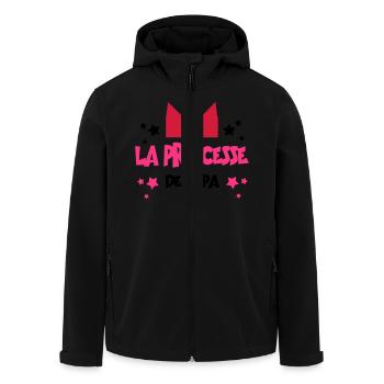 la princesse de papa - Veste softshell homme en polyester recyclé Stanley/Stella - noir - Devant - AI Model Male 185 light (185cm)
