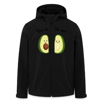 You complete me! Avocado - Liebe - Valentinstag - Recycelte Männer Softshell-Jacke von Stanley/Stella - Schwarz - Vorne - AI Model Male 185 light (185cm)