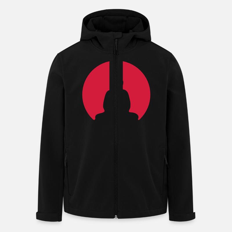 buddha - Recycelte Männer Softshell-Jacke von Stanley/Stella - Schwarz